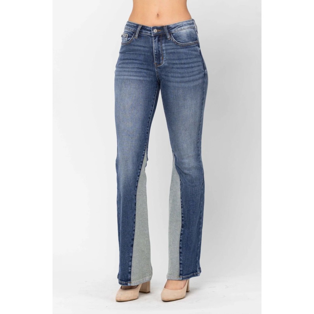 Judy Blue Georgia‎ Panel Flare Jeans Bell Bottoms Size 11/30